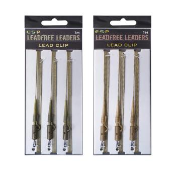 Esp Leadfree Leaders Leadclip 1m 3piece  Weedy Green