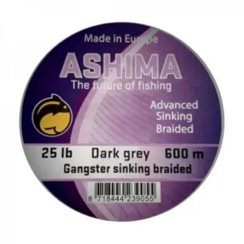 Ashima Gangster Sinking Braid Dark Grey  600m