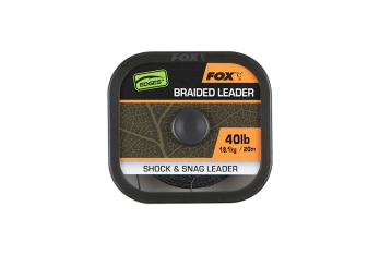 Fox Edges Naturals Braided Leader 20m