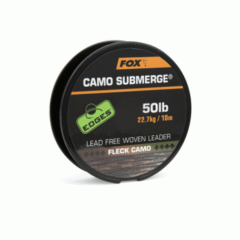 Fox Edges Submerge Woven Leader 10m - Fleck Camo