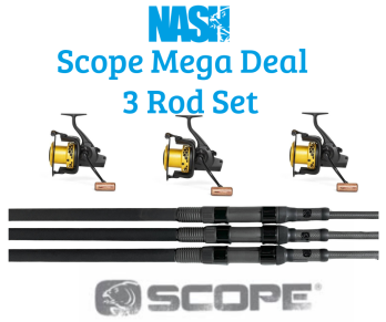 Nash Scope 10Ft 3 Rod & Reel Deal