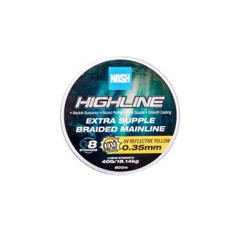 Nash Highline Extra Supple Braid UV Yellow 600 meter